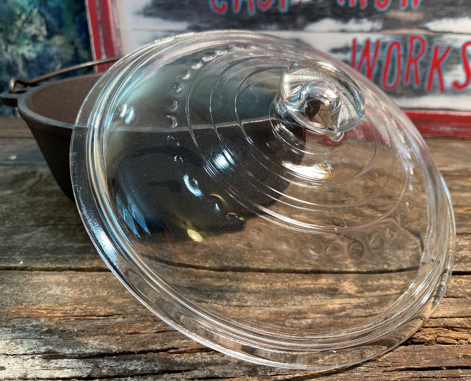 Wagner Ware 2 Quart Dutch Oven with Self Basting Glass Lid Etsy