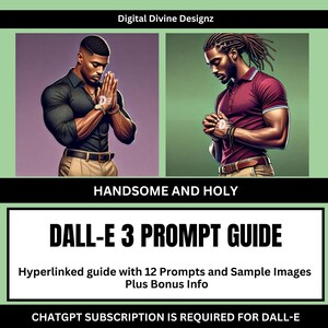 ChatGPT Dall-E3 Handsome and Holy Prompt Guide | Dalle Prompt Guide | Ai Prompt Guide | PDF