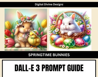 Avisos de Pascua de Dall-E3 Chatgpt/ Guía de avisos de conejitos de primavera / 12 avisos de muestra / PDF / Aviso de IA / Guía de avisos de Pascua