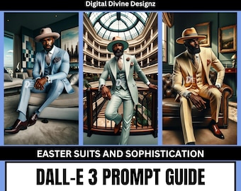 Dall-E3 y ChapGPT / Trajes de Pascua y sofisticación / PDF / Guía de indicaciones de IA / 12 ejemplos de indicaciones / Indicaciones de Pascua