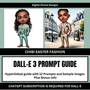 Dall-E3 Chatgpt  Chibi Easter Fashion Prompt Guide | 12 Sample Prompts | PDF | AI Prompt | Easter Prompt Guide
