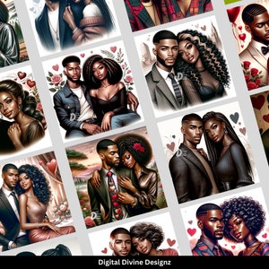 ChatGPT Dall-E3 Romantic Bliss Prompt Guide | PDF | 12 Sample Prompts | AI Prompt Guide | Black Love Prompts image 2