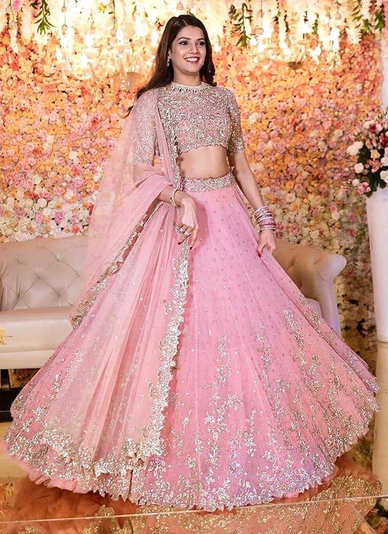 Pink Lehenga - Etsy