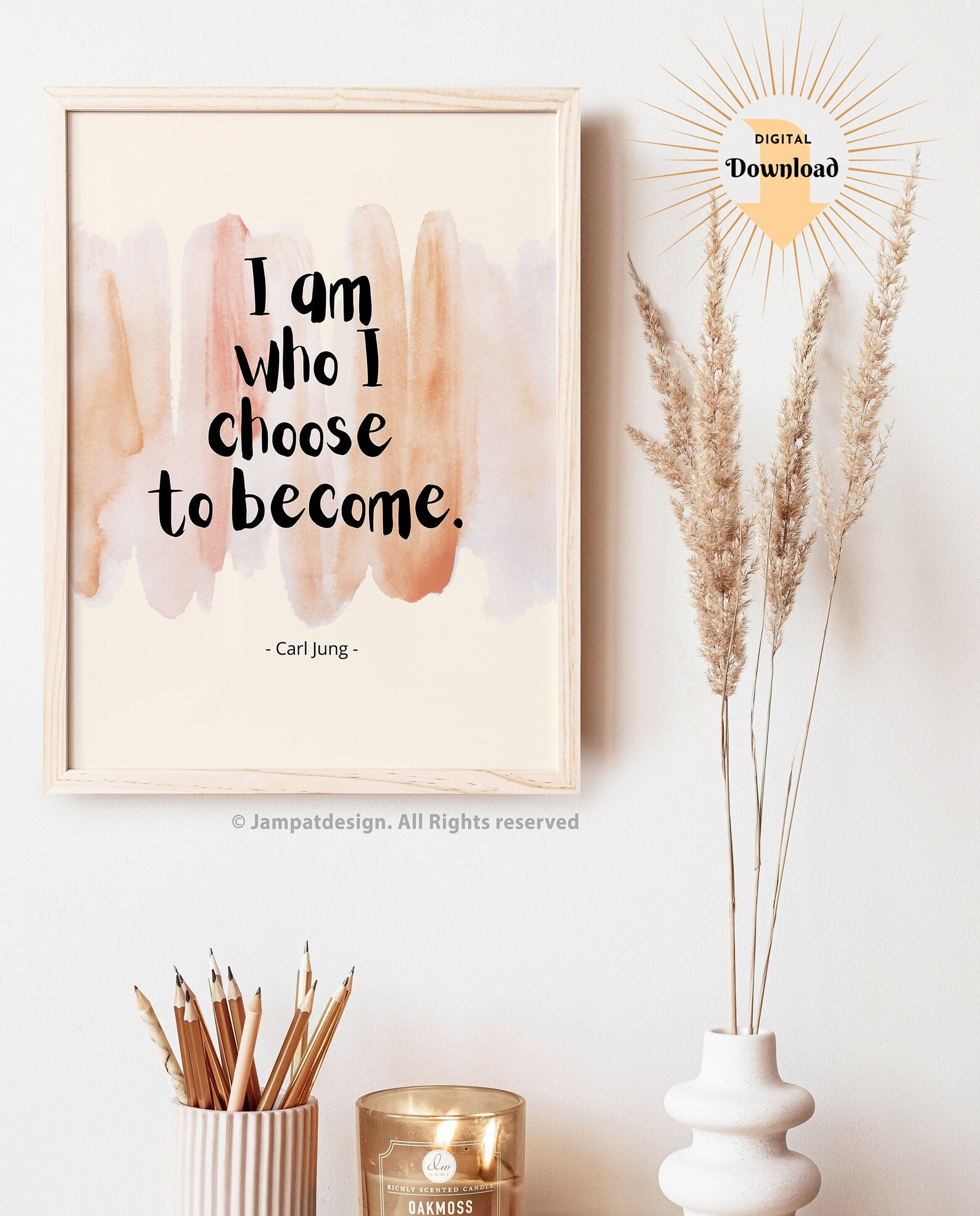 Motivational Quote Wall Art Digital Print Counselor Wall Decor Mental ...