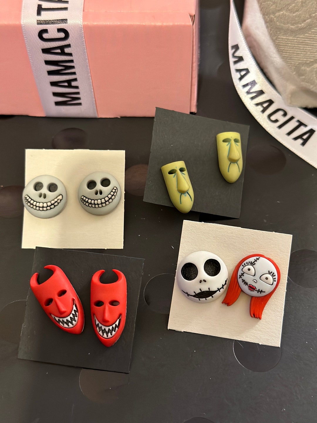 Nightmare Before Christmas Stud Earrings Etsy