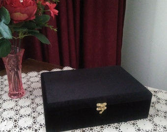 Velvet Black Gift Box Etsy