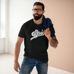 Epic Records Logo Men&#39;s T-shirt Size S to 3XL