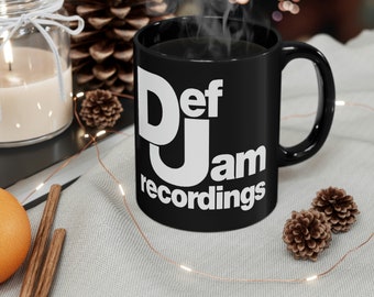 Def Jam Aufnahmen Logo 11 Unzen Kaffee Tee Schwarze Tasse