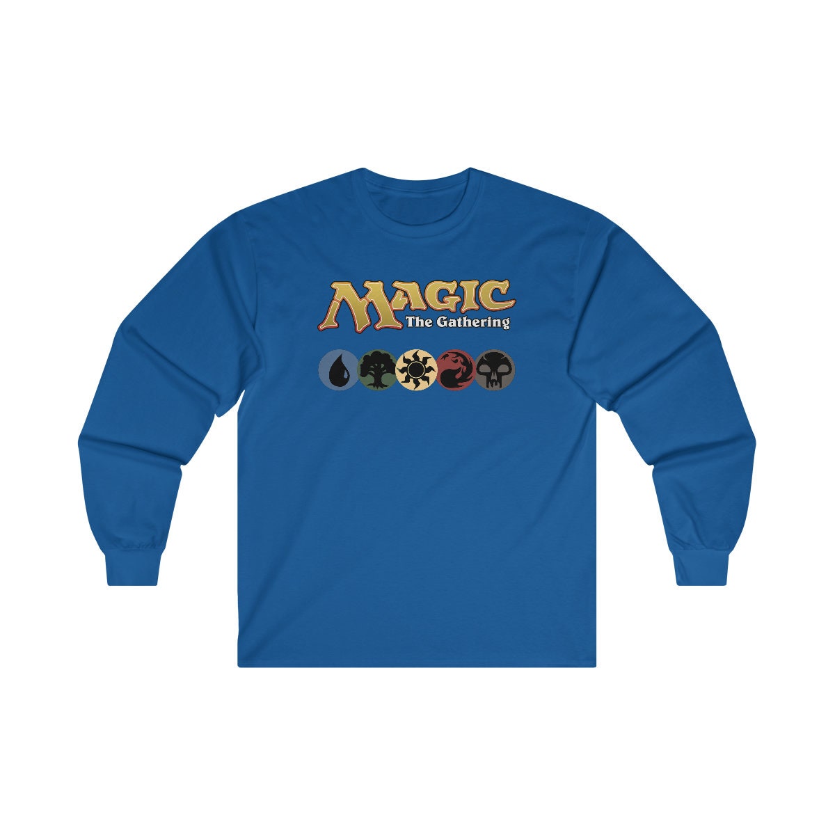 XLARGE☆MASTER OF MAGIC S/S TEE Magic the Gathering Logo Men's Black Long Sleeve T-shirt