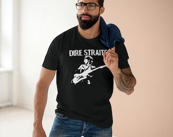Dire Straits Logo Men&#39;s T-shirt Size S to 3XL