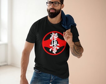 Masutatsu Oyama Kyokushin Karate Kanji Logo Men's T-shirt Size S to 3XL