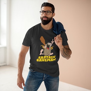 Captain Caveman Cartoon TV-Serie Herren T-Shirt Größe S bis 3XL
