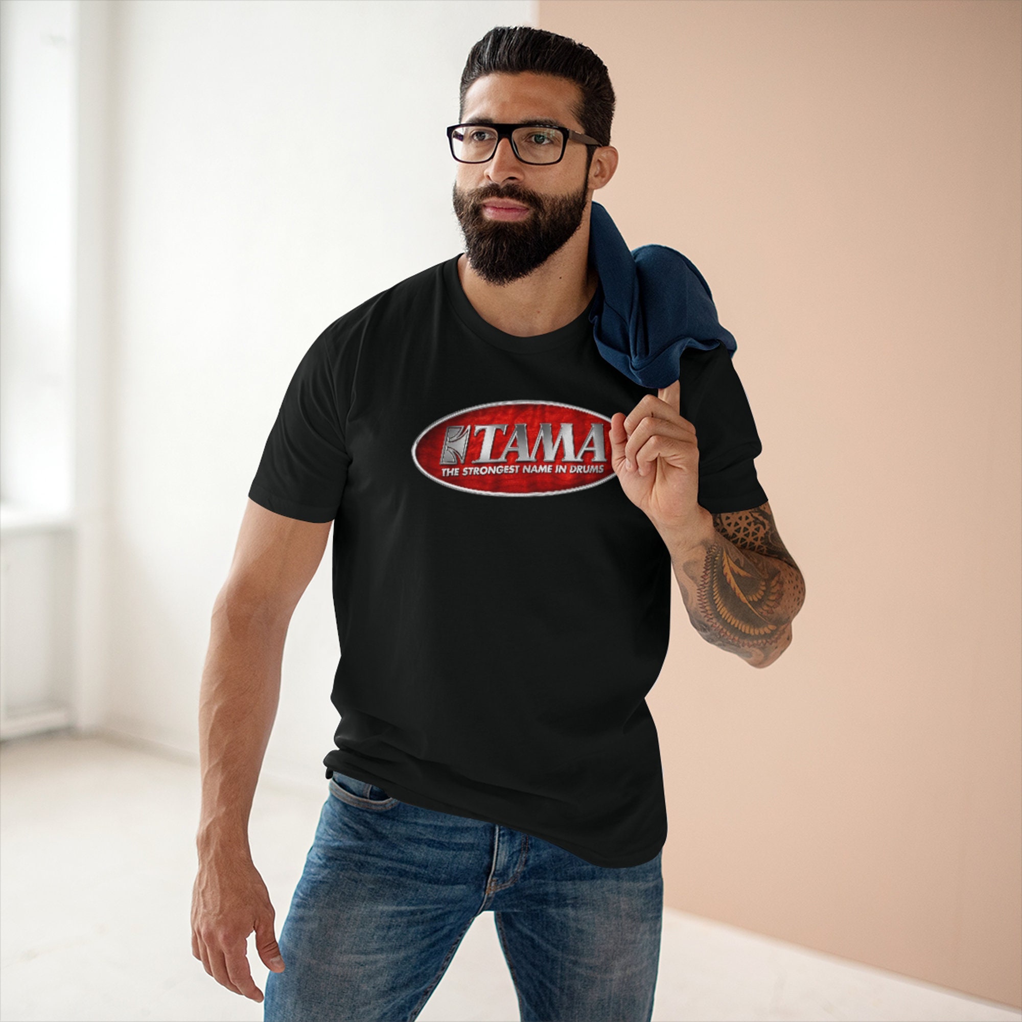 トップス tama Tama Drum Logo Men's T-shirt Size S to 3XL - Etsy