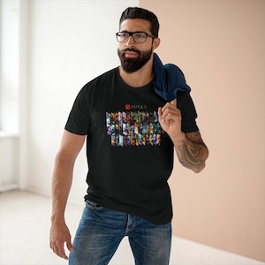 DOTA 2 Heroes Online Game Logo Men's T-shirt Size S to 3XL