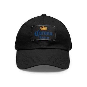 Corona Extra Logo Adjustable Dad Hat with Leather Patch