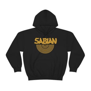 Sabian Cymbals Drums Logo Hoodie Sweatshirt Size S to 3XL