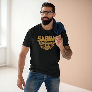 Sabian Cymbals Drums Logo Männer T-Shirt Größe S bis 3XL