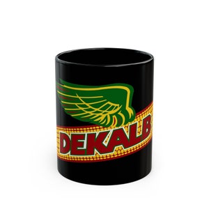 Dekalb Logo Corn Tractor Farm 11oz Coffee Tea Black Mug