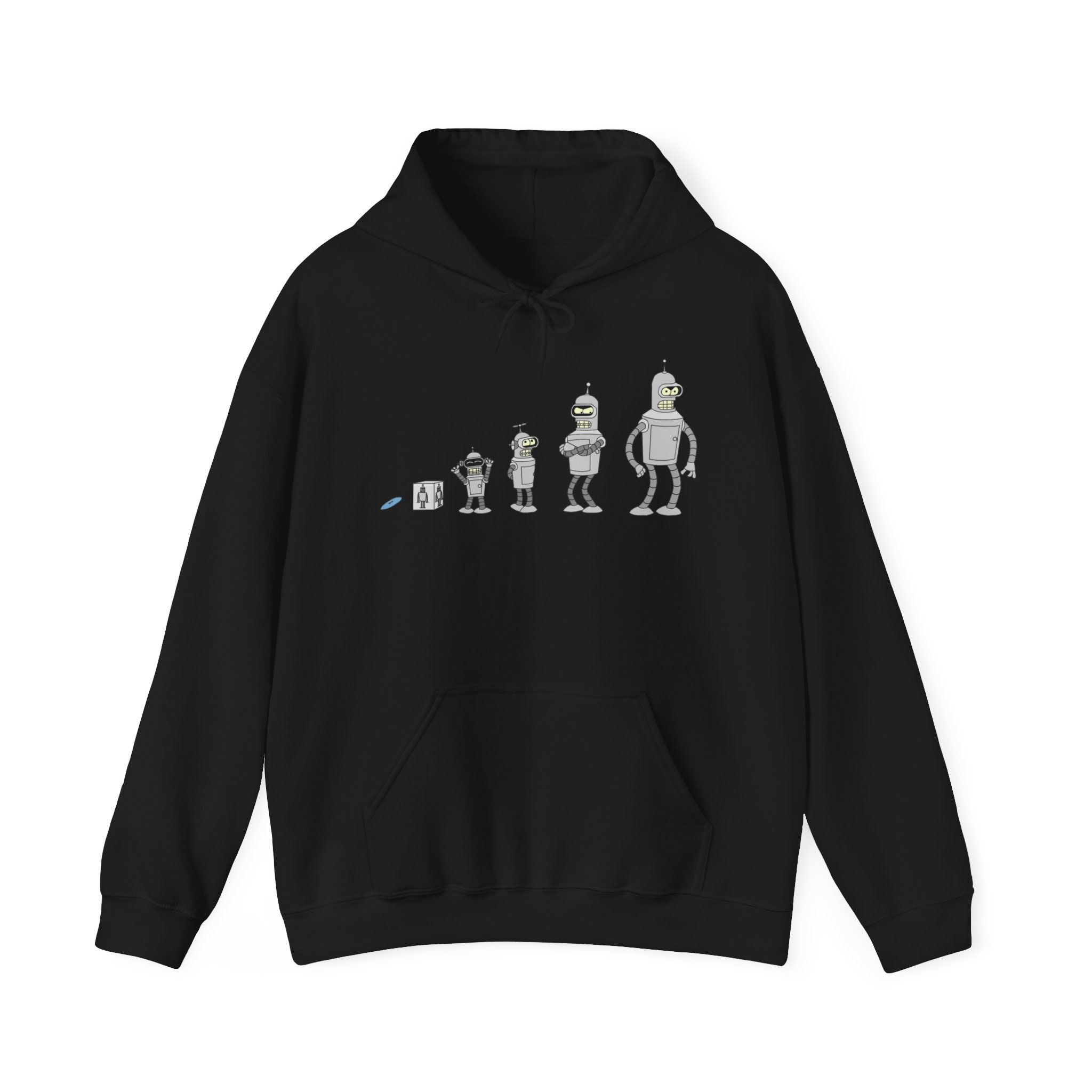 Evolution Of Futurama Bender Hoodie Sweatshirt Size S to 3XL