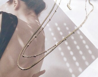 Thick Gold Double Layer Snake Chain in Stainless Steel