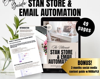 Beginners Guide to Stan Store Email Automation eBook with Master Resell Rights MRR Private Label Rights PLR done-for-you DFY Digital Product