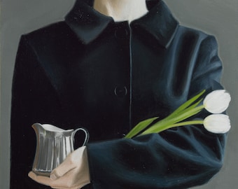 Original Fine Art Print - 'Coat, Tulips & Jug'