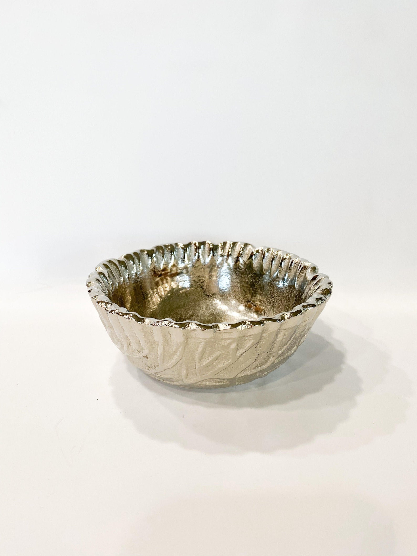 Small Silver Bowl With Branches Etsy