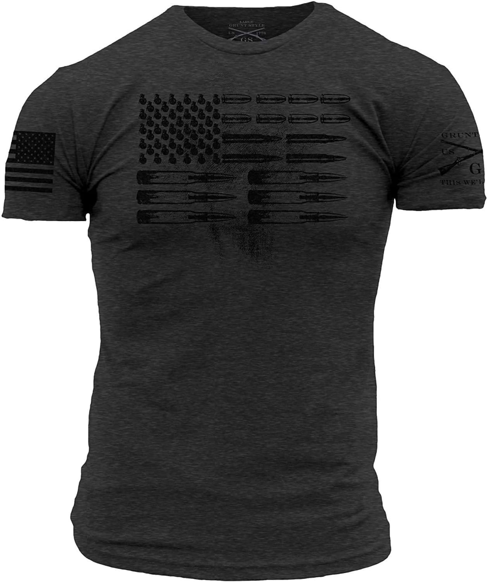 America Flag T-Shirt Flag Gun T-Shirt Gift For Dad USA Flag | Etsy