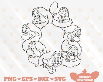 Download Seven Dwarfs Hats Snow White Seven Dwarfs Svg Bundle 25 Svg Disney Princess Svg Cut Files For Cricut Silhouette Cameo Paper Party Kids Craft Supplies Tools