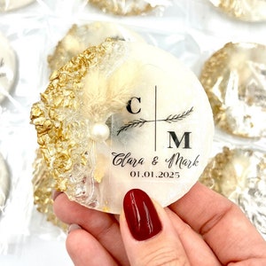 Personalized Wedding Epoxy Magnet Favor, Engagement Gifts, Epoxy Fridge Magnet With Box,Wedding Guest Gift,Wedding Favors, Engagement Favors