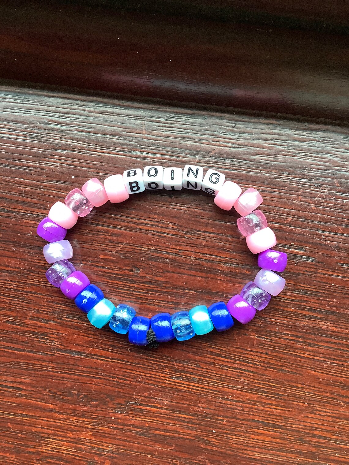 Midnight Coloured Kandi Bracelet Etsy UK