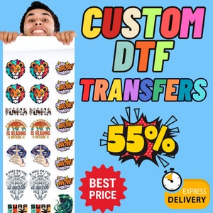 DTF Gang Sheet Transfer, Custom DTF Print, Wholesale Dtf Print, Custom Logo Sheet, DTF Print Design, Custom Heat Transfer,Bulk Dtf Transfer