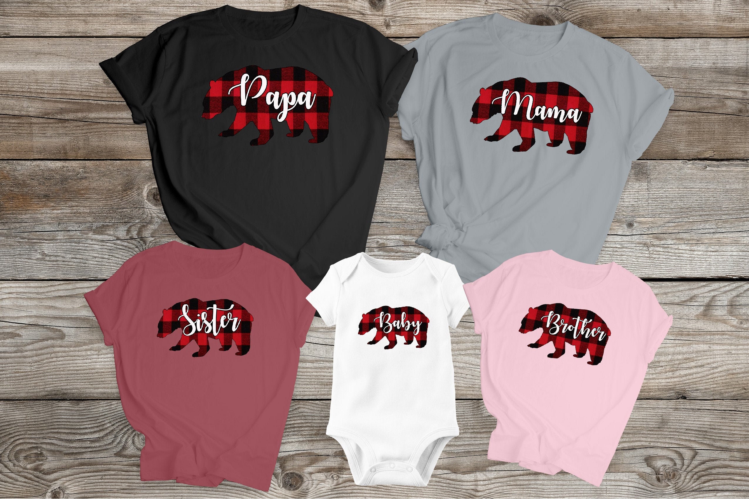 Family Bear Shirts Family Bear Tshirts Family Bear Matching Etsy