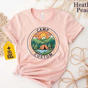 Custom Camp Shirt, Family Camping T-Shirt, Camp Crew Tee, Friends Group Gift, Outdoor Adventure Top, Camping Family Trip, Nature Lover Gift image 8