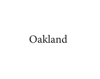 Oakland svg