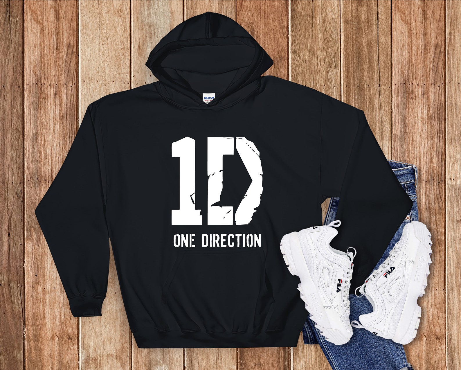 1D Hoodie Heavy Metal Direction Hoodie One Direction Hoodie Etsy