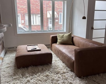 Shaggy wool throw rug, Hand-woven fluffy rug, Large shaggy rug, Cozy living room decor, Area rug, Floor mat, Scandinavian style rustic decor