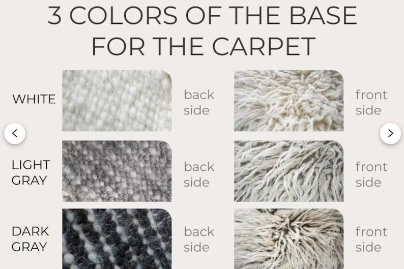 Fluffy Wool Rug, Shaggy Hand Woven Scandinavian Rug, Flokati Ivory Carpet, Natural Couch Cover Bedroom Aesthetic, Cozy Home Gift image 4