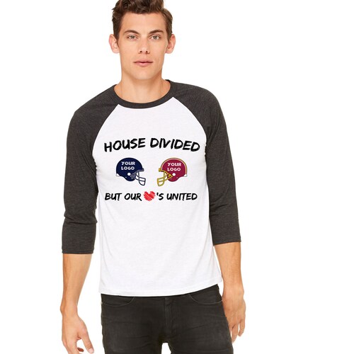 House Divided Tshirts Custom Made Any Sport Team Any College Etsy