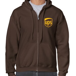 UPS Zip Hoodie Hooded Sweatshirt