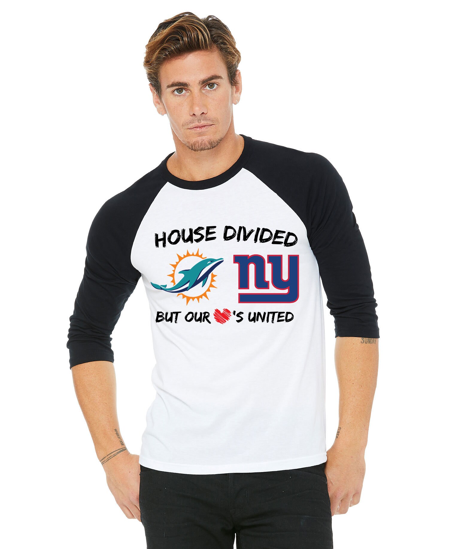 House Divided Custom Made Print Sport Teams T Shirt Tee Logo Etsy
