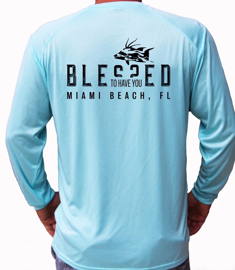 Custom Printed Performance Long Sleeve UPF 30 Tshirt Fishing Shirt UV