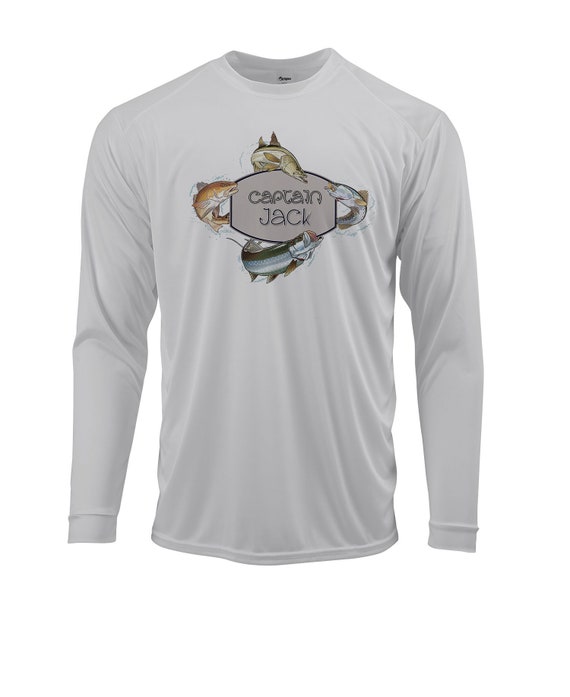 Personalized Custom Captain Long Sleeve Shirt Gift Fishing