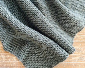 Linen Stitch Crochet Blanket Pattern: Easy Beginner Throw (PDF Pattern)