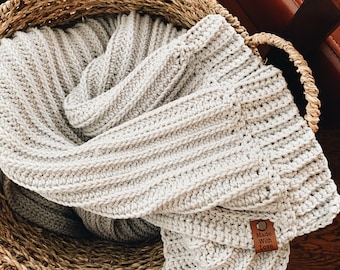 Knit-Look Crochet Blanket Pattern: Myles Afghan (PDF Pattern)
