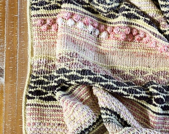 Tunisian Crochet Sampler Blanket Pattern - Tunisian Crochet Throw Pattern - Tunisian Crochet Blanket Pattern - The Taylor