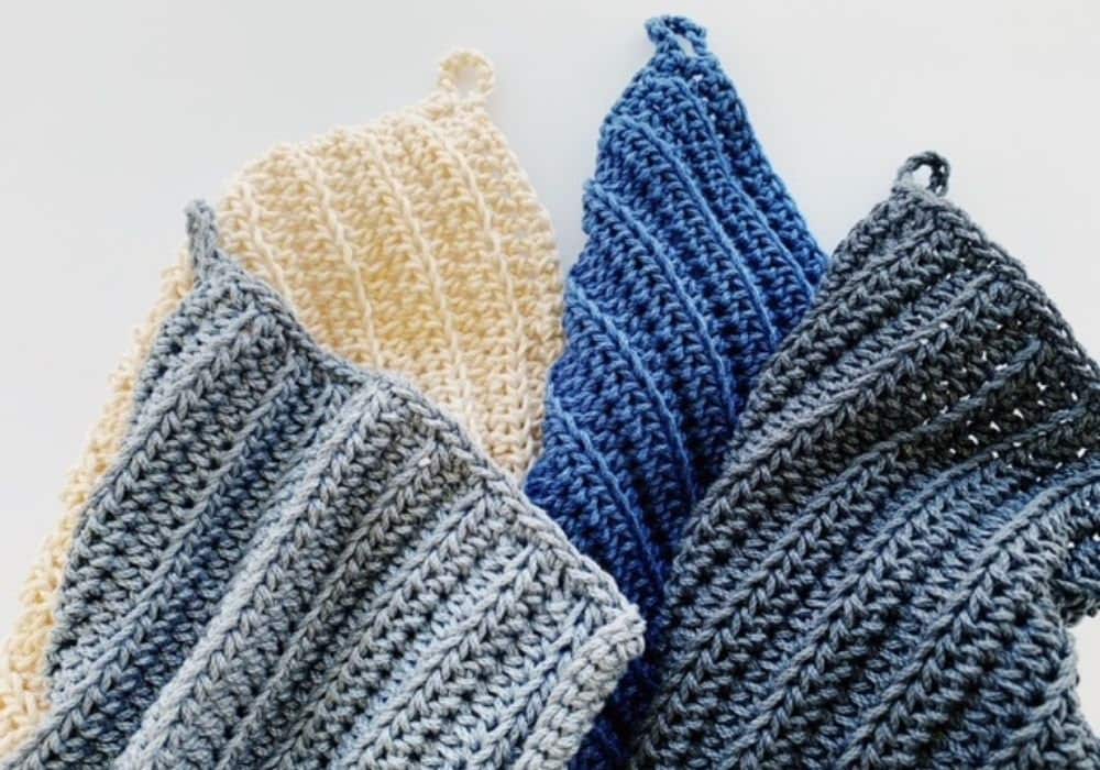 Easy Crochet Dish Towel Pattern two Sizes Etsy