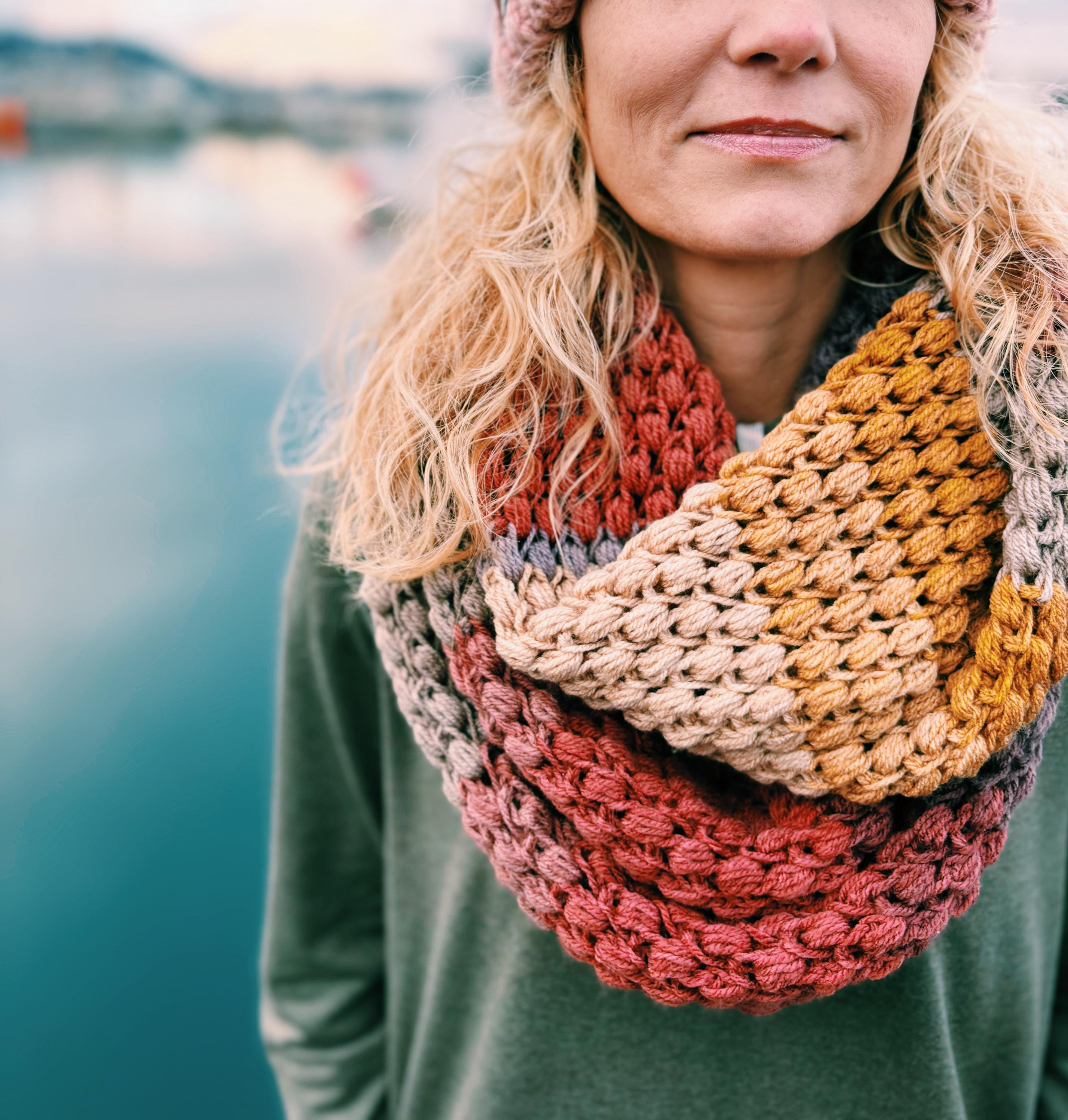 Tunisian Crochet Infinity Scarf Pattern - Tunisian Crochet Scarf
