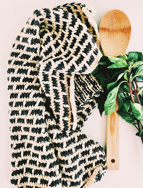 Tunisian Crochet Kitchen Towel Pattern