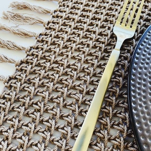 Tunisian Crochet Rectangle Placemat Pattern